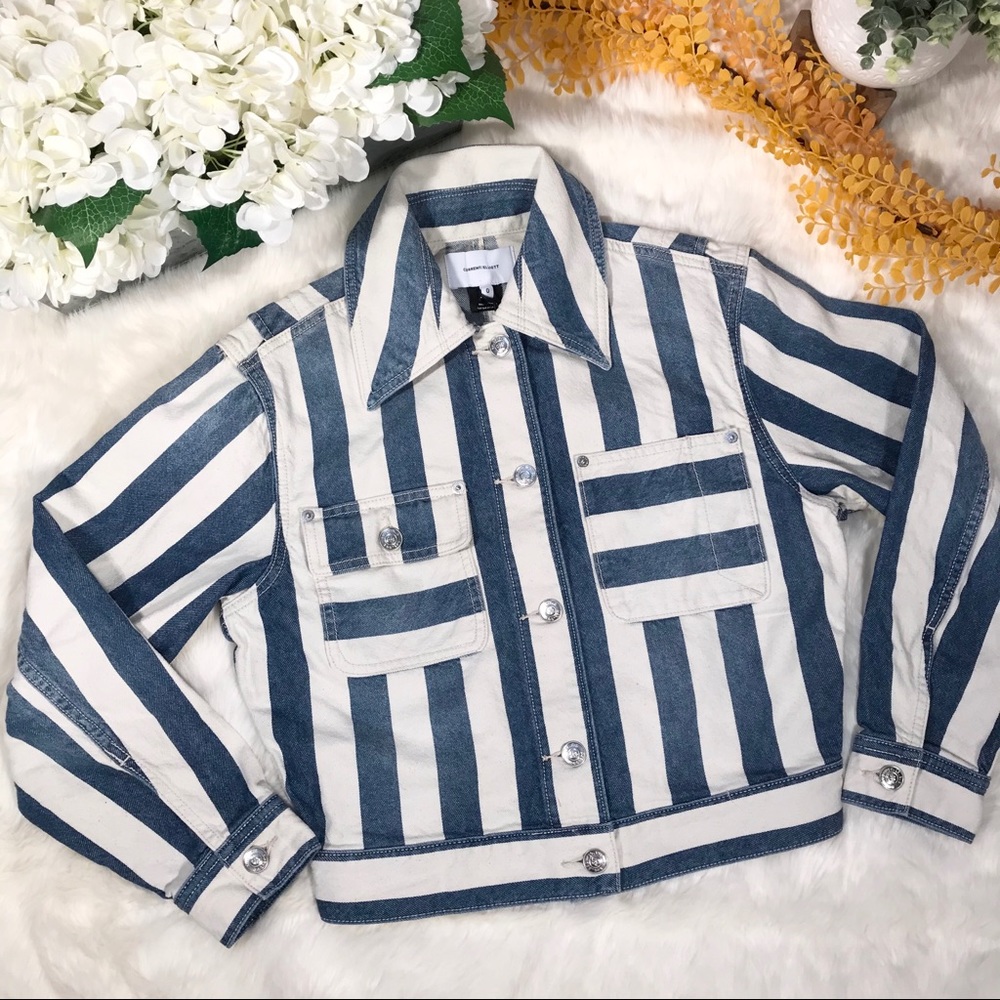 NEW Current/Elliot The Sammy Jacket, Bay Stripe - Picture 3 of 7